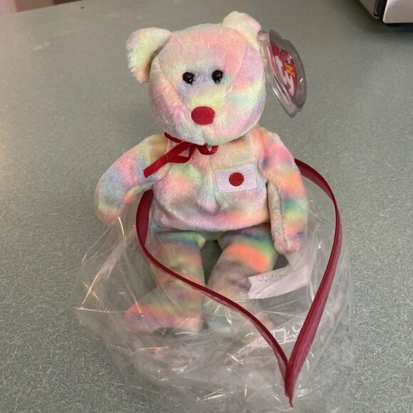 Ty Beanie Baby Ai Japan Bear - Country Excl. – Japan - NWT (Tag Protector) - Picture 1 of 4